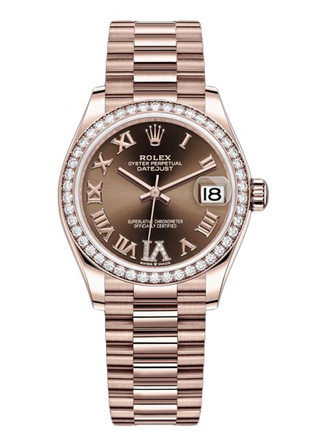 rolex datejust rose gold mens|rolex datejust 31 gold price.